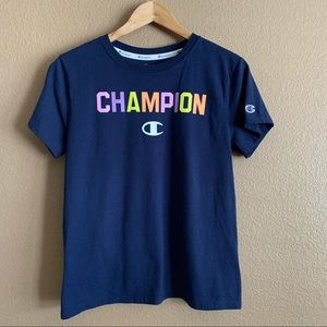 Champion Classic Tee Pop of Color Size Small